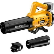 Cordless Leaf Blower for Milwaukee M18 Battery, 480 CFM Electric Blower with Brushless Motor, Lockable to Maintain Speeds up to 130MPH, Handheld Blower for Snow Blowing, Lawn Care, Yard(No Battery)